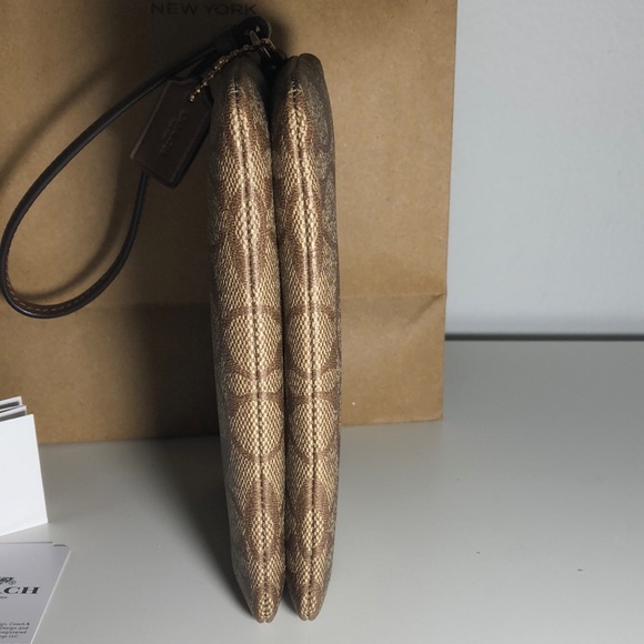 NWT Coach signature double zip wristlets - Picture 5 of 7